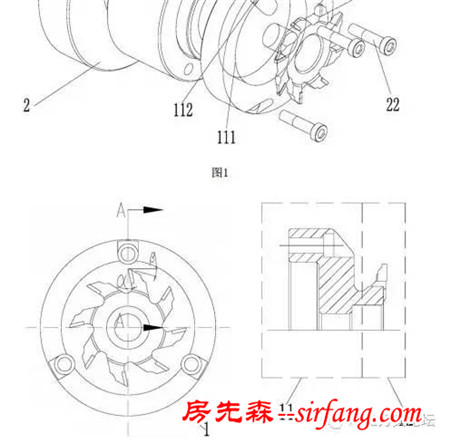 木工刀具行业专利资讯：一种地板内凹廓型加工铣刀