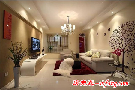 電視墻只刷漆，實(shí)惠又大氣