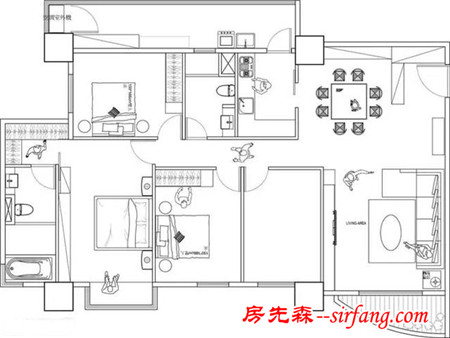 168㎡裸妆之家，淡淡地温暖~