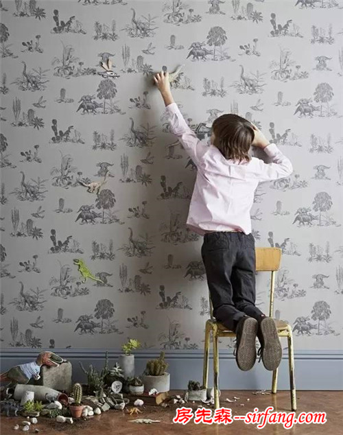 有了这些神奇的墙纸，孩子和墙壁也能玩high了！