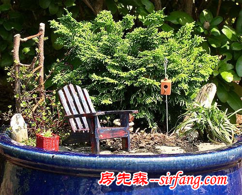 創(chuàng)意微世界，“迷你花園”微型景觀漂亮花園庭院！