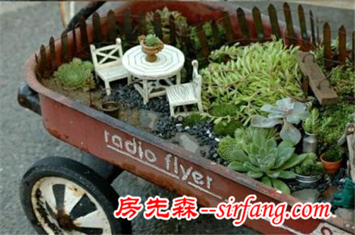 創(chuàng)意微世界，“迷你花園”微型景觀漂亮花園庭院！