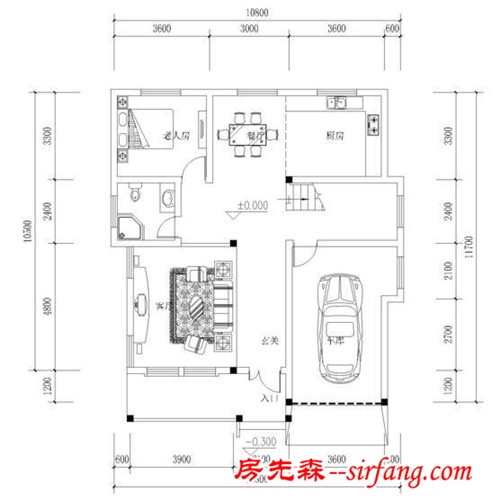 农村盖别墅，简约才不过时，10X10米3层别墅经典好生活！