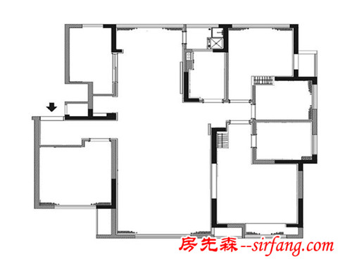 悦海豪庭157平二手房装修案例，三代同堂