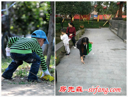 成都景区惊现“大型熊猫”拾垃圾 是卖萌还是另有隐情