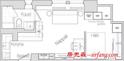 別人家30㎡只是一個(gè)房間，我家的生活功能全搞定！