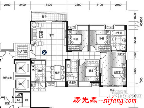 贵阳中天未来方舟155平，简欧设计效果图案例！