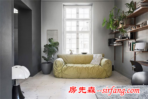 瑞典黑白灰公寓 安靜得像一部默片