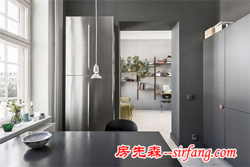 瑞典黑白灰公寓 安靜得像一部默片
