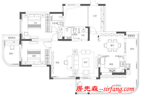 130平气质现代北欧 简约不简单