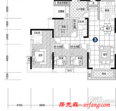 贵阳未来方舟155平装修案例，主卧暖色调更温暖！