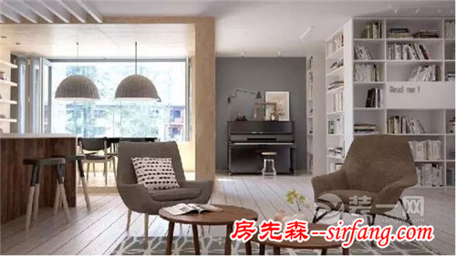 東營裝修公司帶來開放式低彩度公寓 給你需要的溫暖
