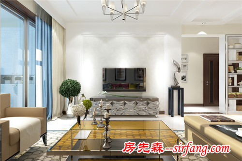 中海三期御城90平方案，时尚温暖的家庭装修