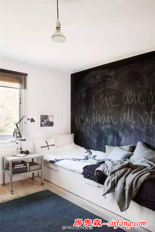 想要文艺范，你家只要一面黑板墙！