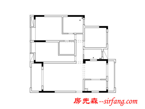 黑白灰色系，中海国际社区140平装修方案