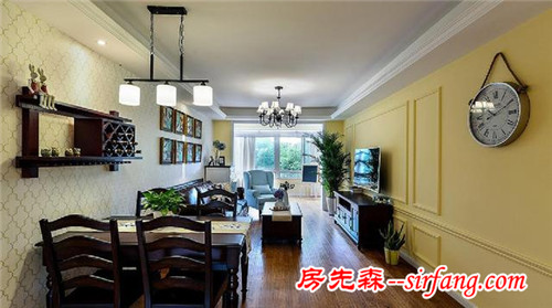 簡單小幸福 98平美式混搭溫馨小居室