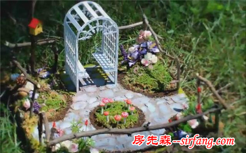 創(chuàng)意微世界，“迷你花園”微型景觀漂亮花園庭院！