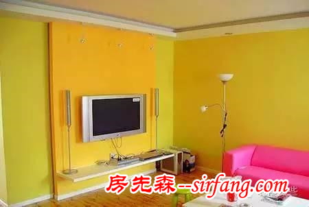 几款简洁的电视背景墙（图）