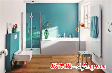 给浴室化一个明亮的彩妆 8款卫浴设计