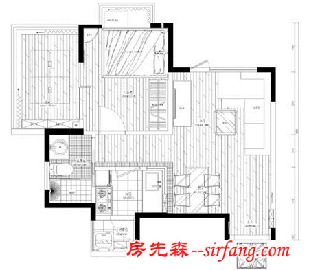 深圳女白领的混搭蜗居 44平温馨一房两厅