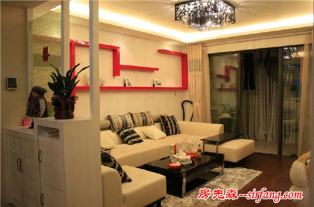 杭州女子101.6平米经济实用家 主色黑白红