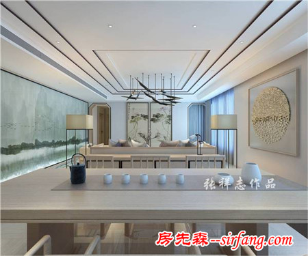 晓港名城五期230平大平层装修方案，最爱新中式