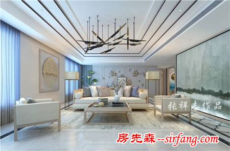 晓港名城五期230平大平层装修方案，最爱新中式