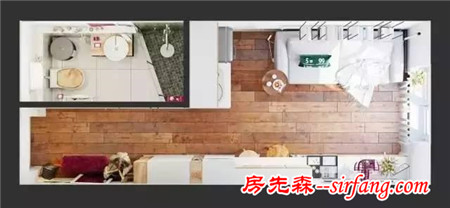 [装修案例] 房子只有15㎡，依然可以改造成漂亮又实用的家！
