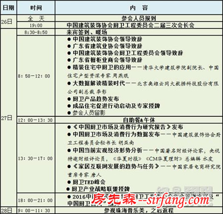 首席战略合作|2016中装协厨卫委年会10月27相约广东中山