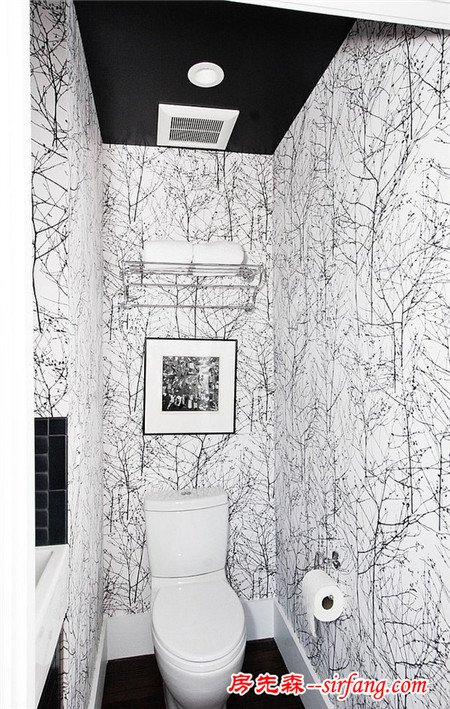 20款创意墙纸，小盥洗室的华丽大变身