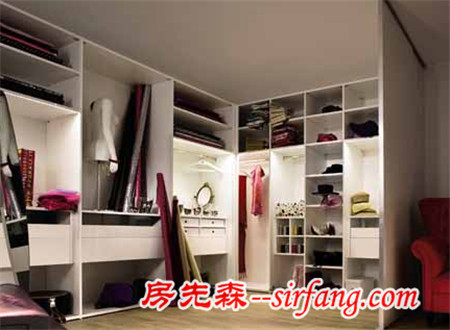 衣帽间设计方案 空间收纳家具推荐