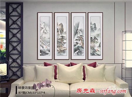 室内沙发背景墙装饰画三大法则 软装挂画精巧美观更实用