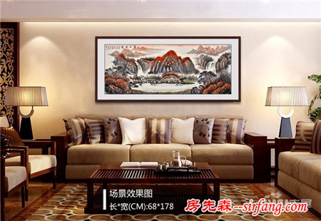 室内沙发背景墙装饰画三大法则 软装挂画精巧美观更实用