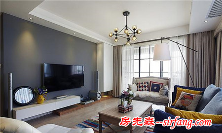 客廳電視背景墻竟然要這樣配色，美到我簡(jiǎn)直不敢認(rèn)！