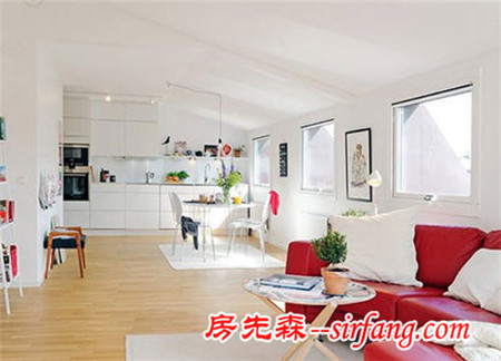 清新简约白色小公寓 舒适的搭配带来无限亲和感
