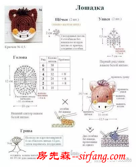 几个经典的钩针装饰贴