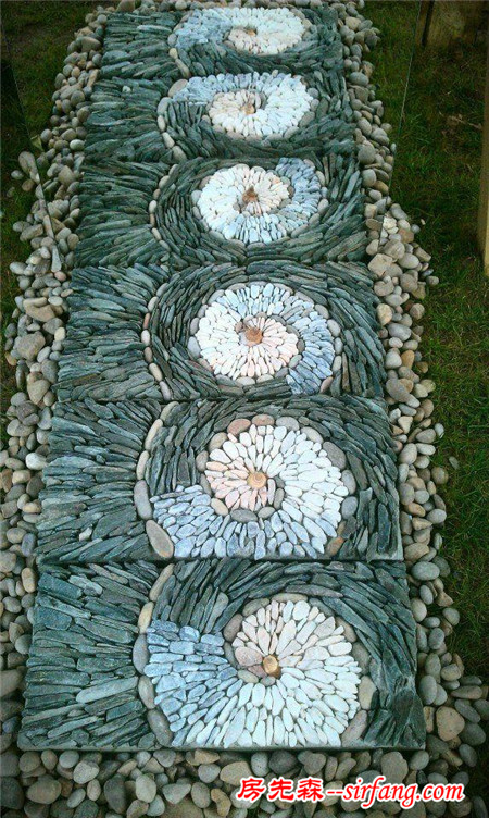 创意鹅卵石铺装，美到极致！