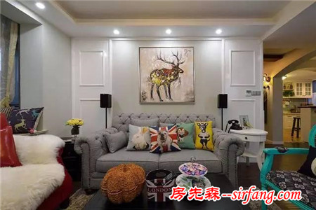 95平現(xiàn)代美式婚房，裝修太甜蜜了
