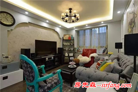 95平現(xiàn)代美式婚房，裝修太甜蜜了