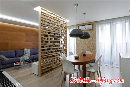 84㎡現代風，好一個電視背景墻！