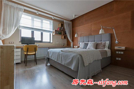 84㎡現代風，好一個電視背景墻！