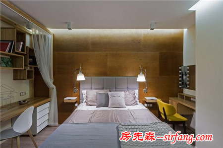 84㎡現代風，好一個電視背景墻！