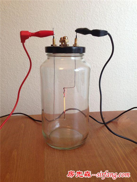 纯手工DIY一个白炽灯泡，也可以说是电阻灯泡