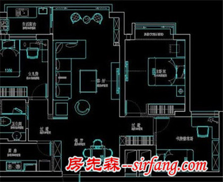 柔和的米+白色为主调 25万打造温暖113平现代简约家