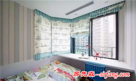 美式小清新119㎡裝修樣板房 三室兩廳滿滿是幸福