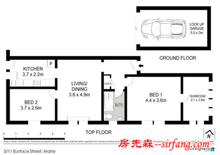 65㎡小两居，黑白条纹可谓摩登造型必杀技！