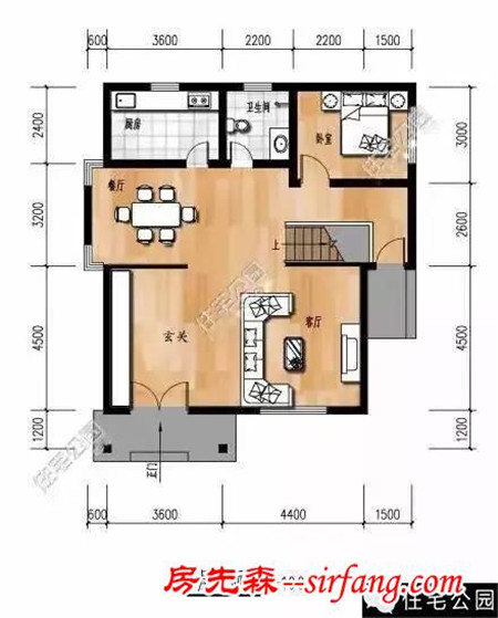 10.1X11.3米农村方正户型自建房，经济实用