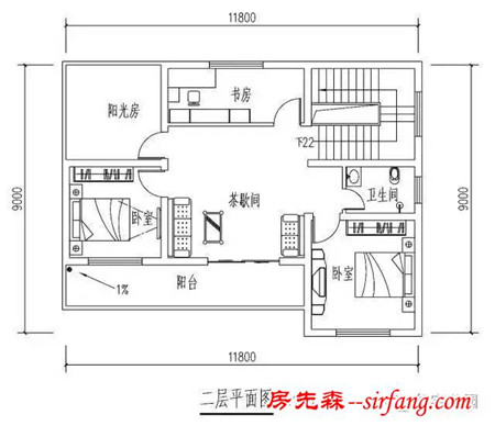 带火炕的农村2层别墅12X9米，实用户型最接地气