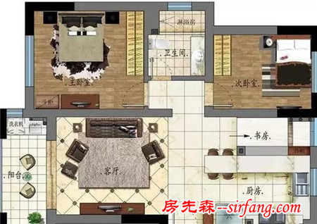 案例分享：幾個(gè)60m2小戶型裝修設(shè)計(jì)