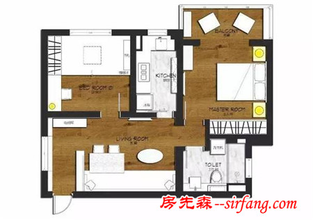 案例分享：幾個(gè)60m2小戶型裝修設(shè)計(jì)